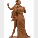 Terracotta sculpture of Hector leaving Andromache